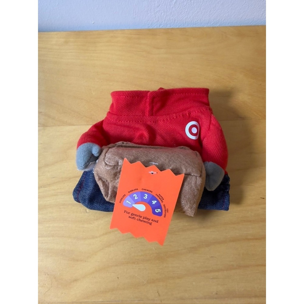 Boots & Barkley Target Employee Pet Costume & Toy Set Red XS Up to 10lbs NWT
